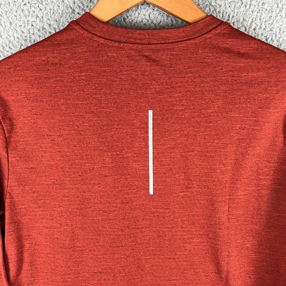 Nike Mens Small Therma Sphere Long Sleeve Running Shirt Burnt‎ Orange 930240-250 - Picture 7 of 14